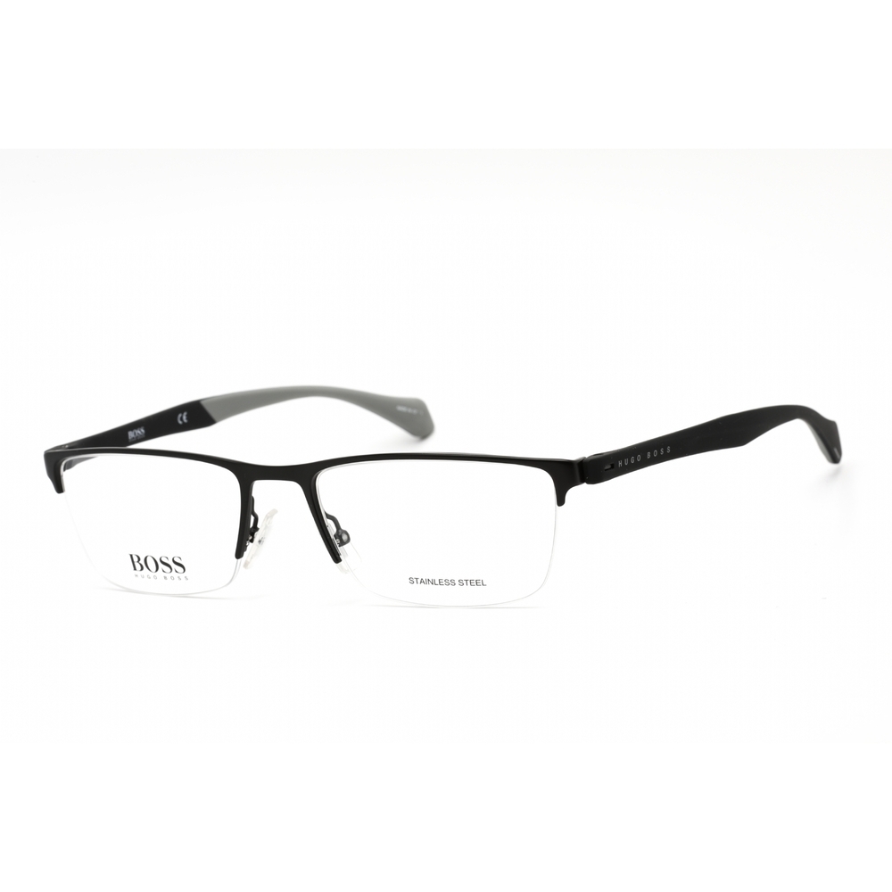 NWT Hugo Boss 1080 Black Rectangle 56mm Eyeglasses
